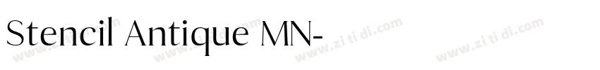 Stencil Antique MN字体转换 Stencil Antique MN字体转换